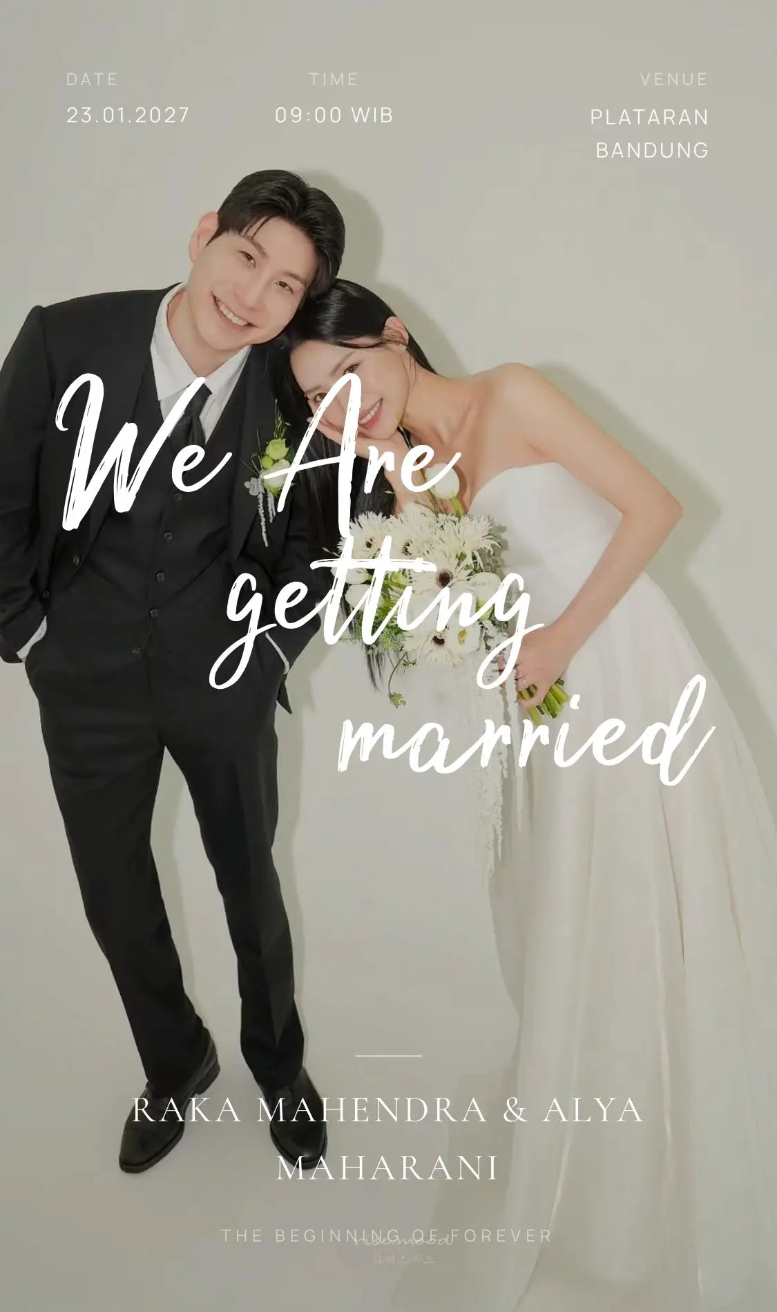 Magazine digital wedding invitation